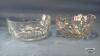 (2) GLASS BOWLS LARGEST IS 8.5IN WIDE X 4IN TALL - 2