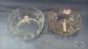 (2) GLASS BOWLS LARGEST IS 8.5IN WIDE X 4IN TALL - 3