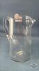 8.5IN TALL ETCHED GLASS PITCHER - 4