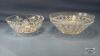 (2) GLASS BOWLS LARGEST IS 10.5IN WIDE X 4IN TALL - 2