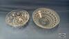 (2) GLASS BOWLS LARGEST IS 10.5IN WIDE X 4IN TALL - 3