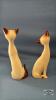 (4) VASES AND (2) CAT FIGURINES - 3