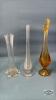 (4) VASES AND (2) CAT FIGURINES - 4