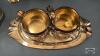 SILVER PLATE AND HAMMERED ALUMINUM LOT - 3