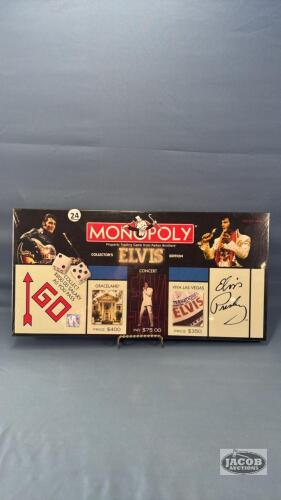 UNUSED ELVIS EDITION MONOPOLY GAME