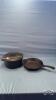 10IN CAST IRON FRY PAN AND 10IN DUTCH OVEN