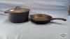 10IN CAST IRON FRY PAN AND 10IN DUTCH OVEN - 2