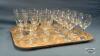 GLASS STEM WARE LOT - 2