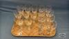 GLASS STEM WARE LOT - 3