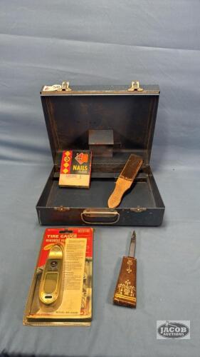 METAL BOX WITH CONTENTS