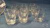 (9) JUICE GLASSES AND (6) PLATES - 2