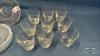 (9) JUICE GLASSES AND (6) PLATES - 3