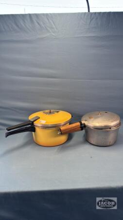 (2) VINTAGE PRESTO COOKERS, NOT COMPLETE