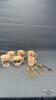 (6)ASSORTED COFFEE CUPS AND (5)SOUVENIR TEA SPOONS