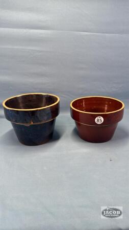 (2) SMALL CROCKS