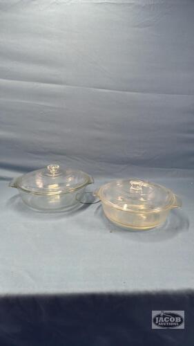 ANCHOR 2 QUART AND A 1 1/2 QUART CASSEROLE DISHES