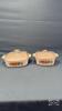 2 CORNINGWARE CASSEROLE DISHES WITH LIDS
