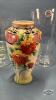 (2) VASES WITH A LARGE TRIFAL BOWL - 2