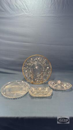 GLASS TRAY LOT
