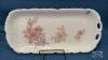 (6) GLASSES AND PITCHER WITH UNMATCHED FLORAL TRAY - 8