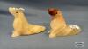 (2) STONE SEAL FIGURINES - 2