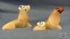 (2) STONE SEAL FIGURINES - 3