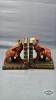 PAIR OF ELEPHANT BOOK ENDS