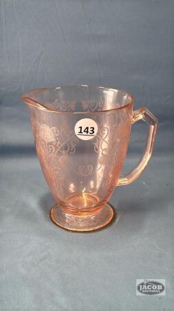 PINK DEPRESSION 7IN TALL PITCHER