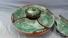 BLUE MOUNTAIN POTTERY VEGGIE SERVER ON LAZY SUSAN - 2