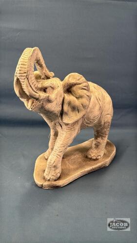 11IN TALL PLASTER LIKE ELEPHANT