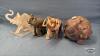 4 ASSORTED ELEPHANTS - 2