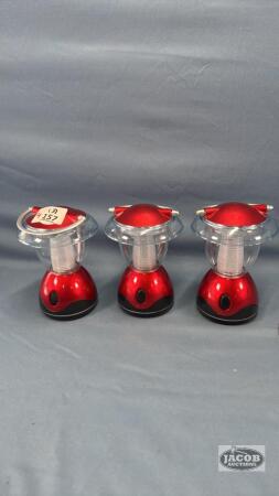 3 BATTERY OPERATED LANTERNS