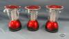 3 BATTERY OPERATED LANTERNS - 4