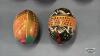 8 WOODEN DECORATED EGGS - 2