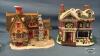 2 CHRISTMAS VILLAGE BUILDINGS WITH LIGHTS - 2