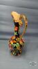 HAND PAINTED 13IN TALL DECORATIVE URN - 2