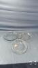 2 PYREX 8IN PIE PLATES AND SHALLOW 1OIN BOWL