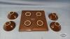 CERAMIC TRAY WITH 4 4IN BOWLS - 5