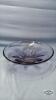 13IN WIDE GLASS BOWL WITH BLUE TINGE