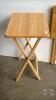 2 FOLDING WOODEN SNACK TABLES - 2