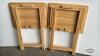 2 FOLDING WOODEN SNACK TABLES - 4