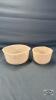 2 GLASBAKE MIXING BOWLS
