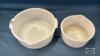 2 GLASBAKE MIXING BOWLS - 3
