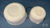 2 GLASBAKE MIXING BOWLS - 4
