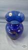 COBALT BLUE 11IN TALL VASE - 2