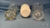 3 GLASS VASES - 7