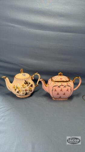 2 SADLER TEA POTS