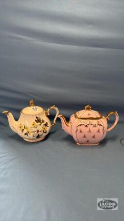 2 SADLER TEA POTS