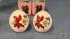 (5) PAIR OF SALT AND PEPPERS ON A 10IN GLASS PLATE - 2