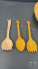ROYAL WINTON 10IN BOWL WITH (3) SALAD UTENSILS - 2